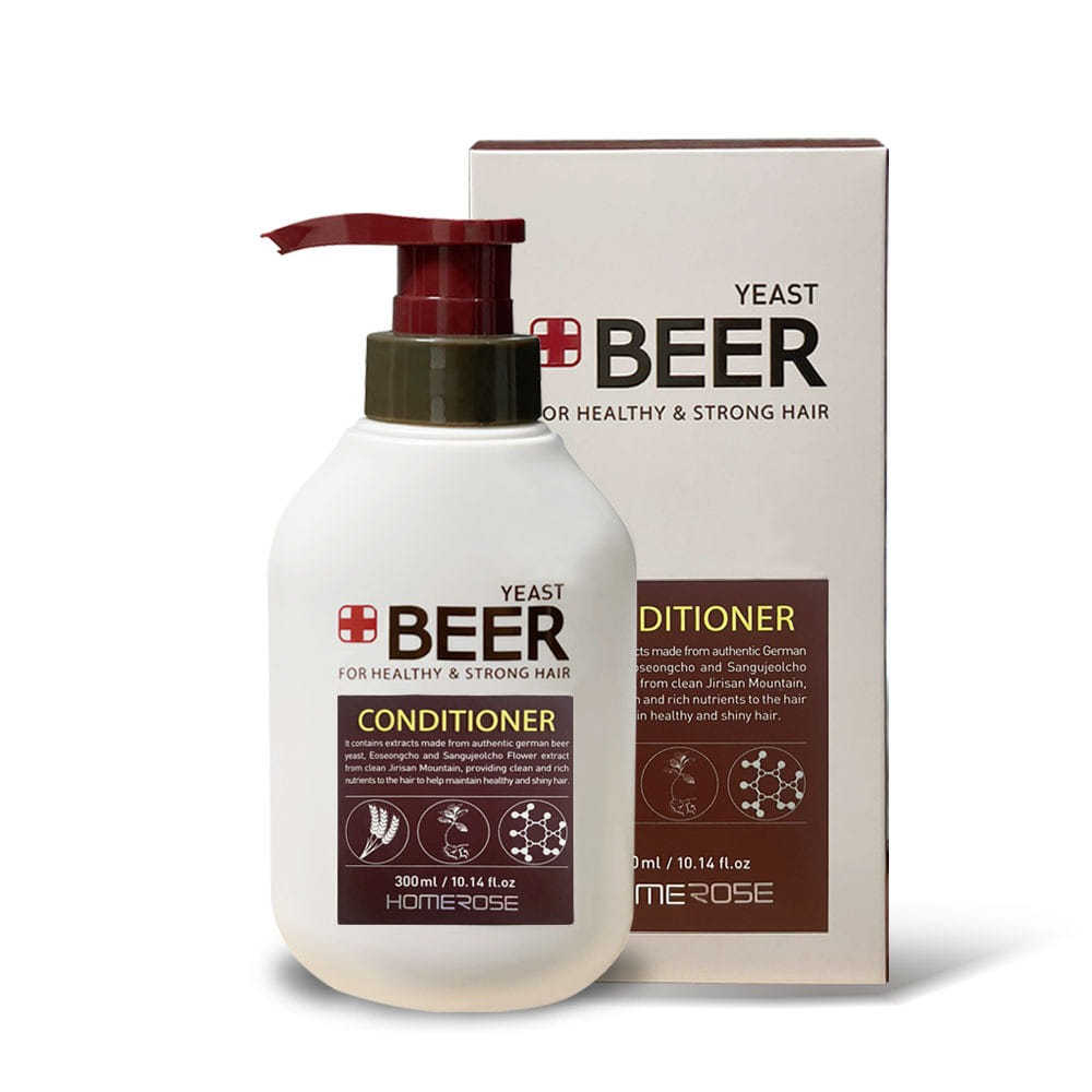 [홈로즈] 맥주효모 컨디셔너 300ml (용기 리뉴얼) + 맥주효모마스크팩 1매 증정